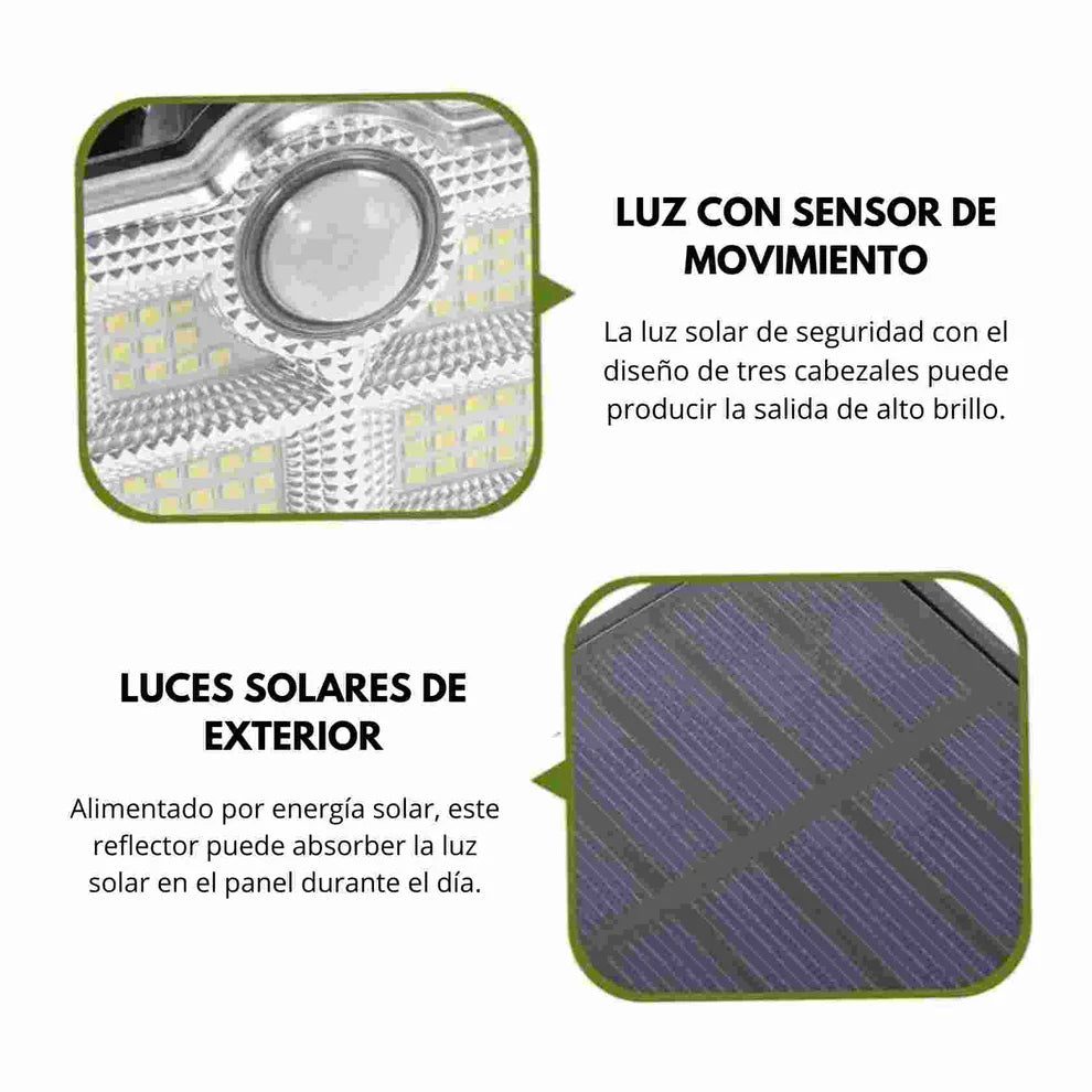 Reflector Solar 4 Cabezales - ECOLight