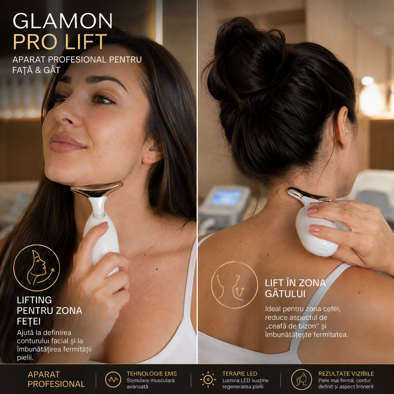 Aparat Profesional Glamon PRO Lifting Față & Gât